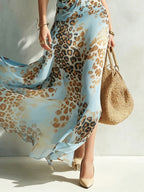 Désirée - Robe glamour à imprimé animalier