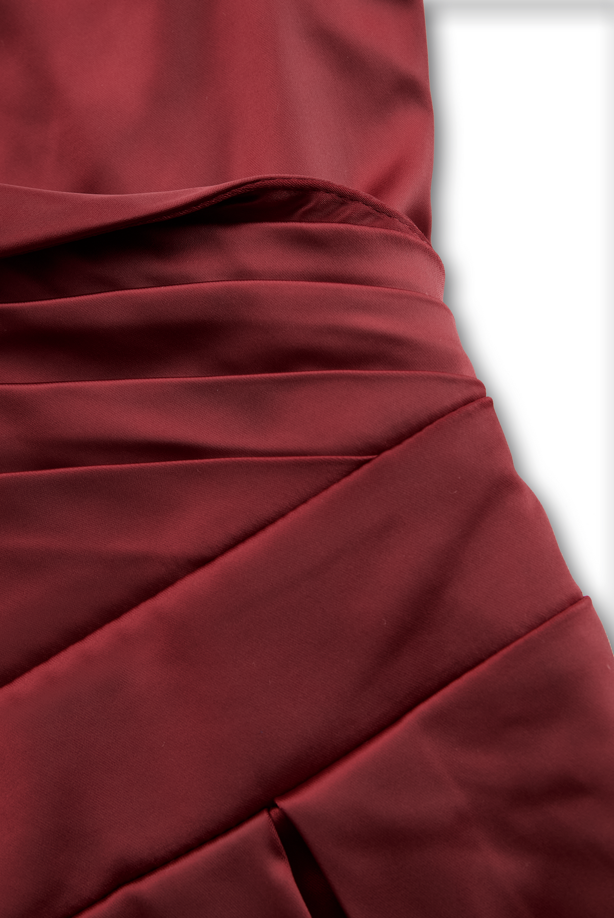 Adèle | Robe mi-longue en satin d’inspiration vintage à col drapé