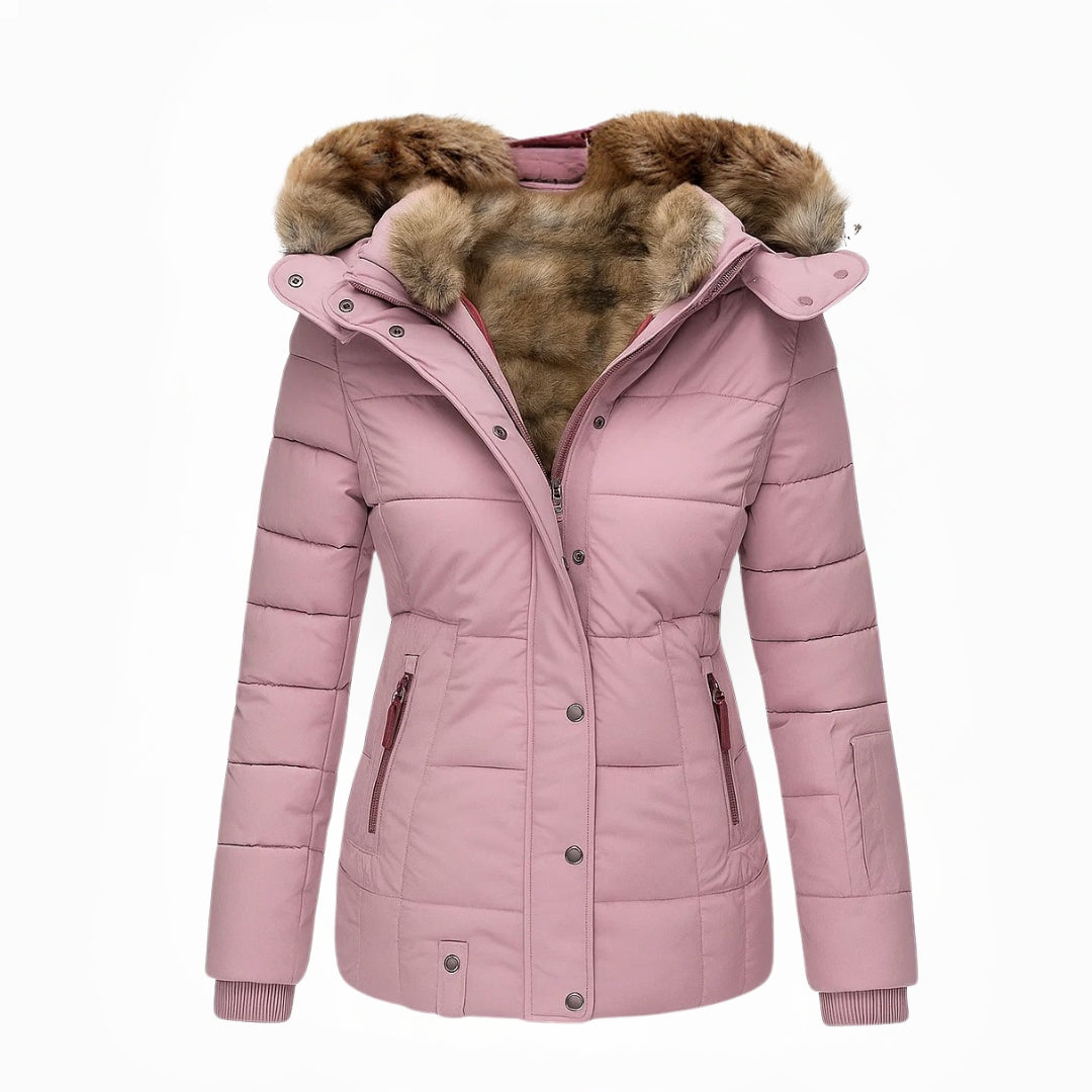 Anna™ | Manteau d’hiver chaud avec doublure effet fourrure
