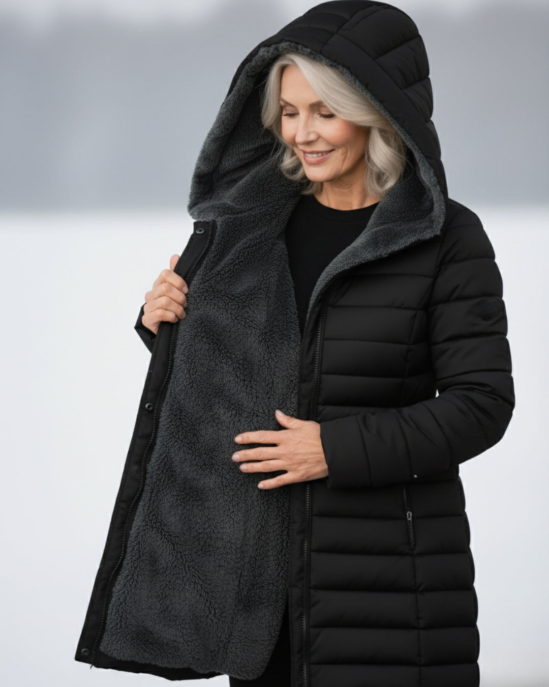 Georgine | Manteau doudoune avec doublure polaire