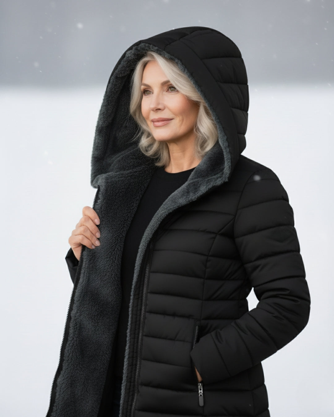 Georgine | Manteau doudoune avec doublure polaire