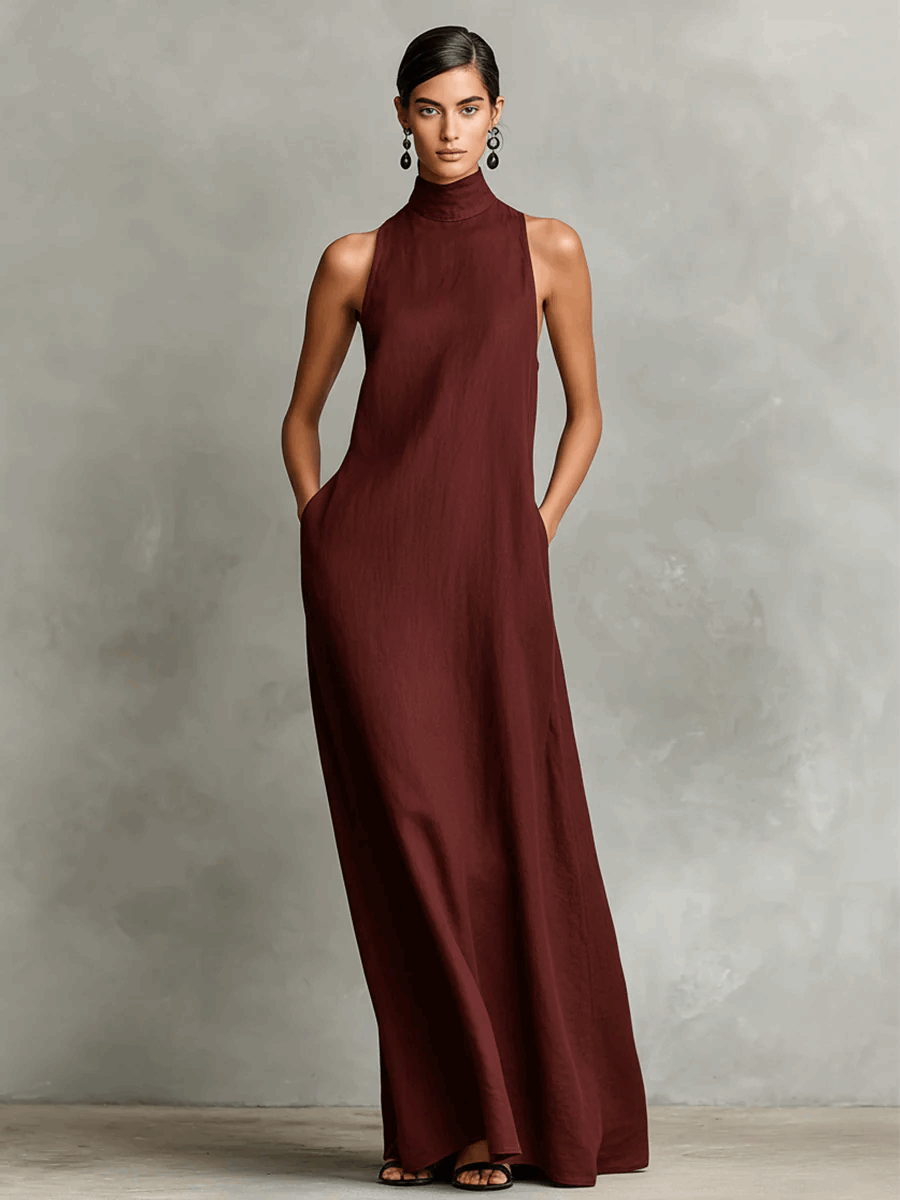 Teresa | Vestido fluido de silueta envolvente
