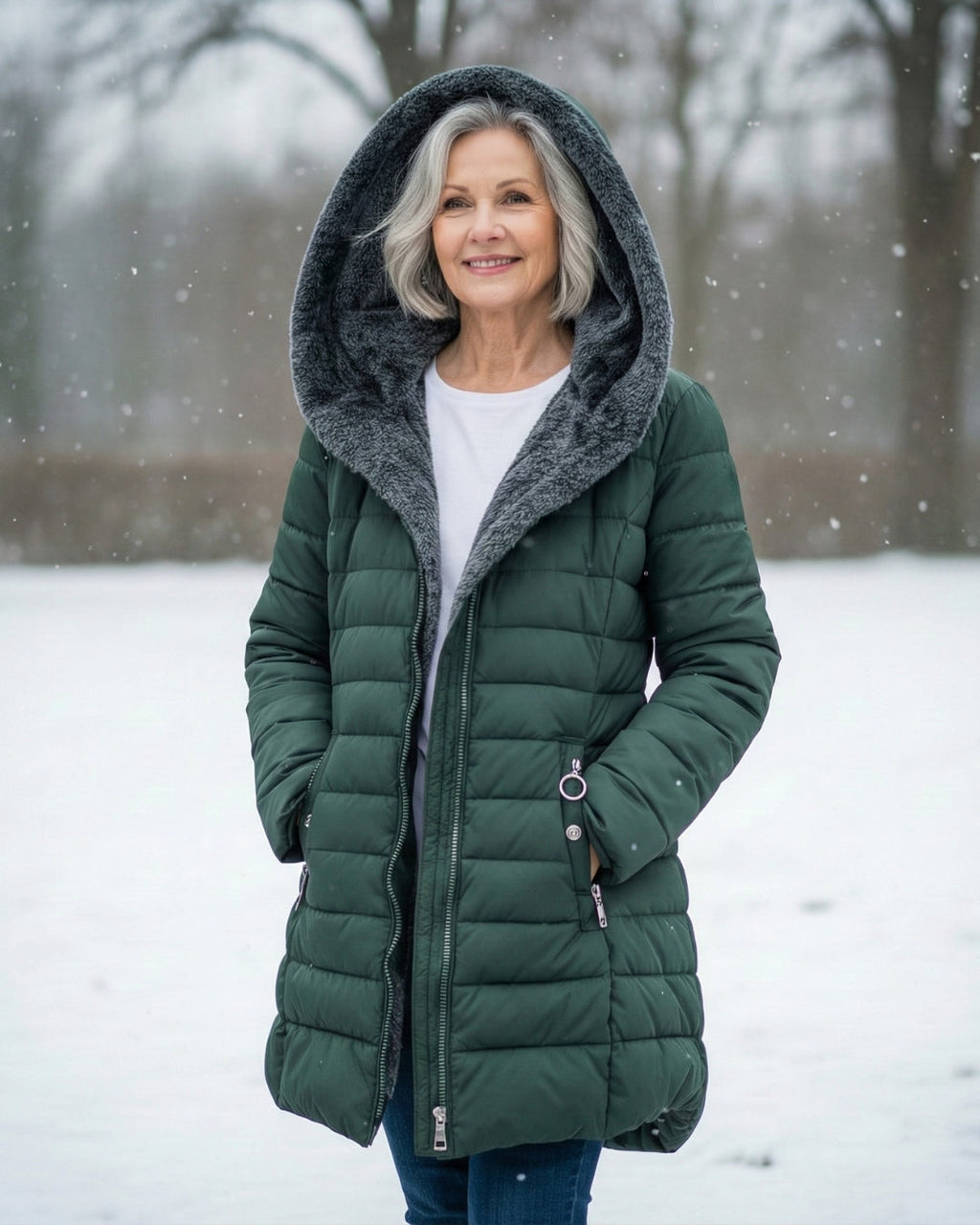Georgine | Manteau doudoune avec doublure polaire