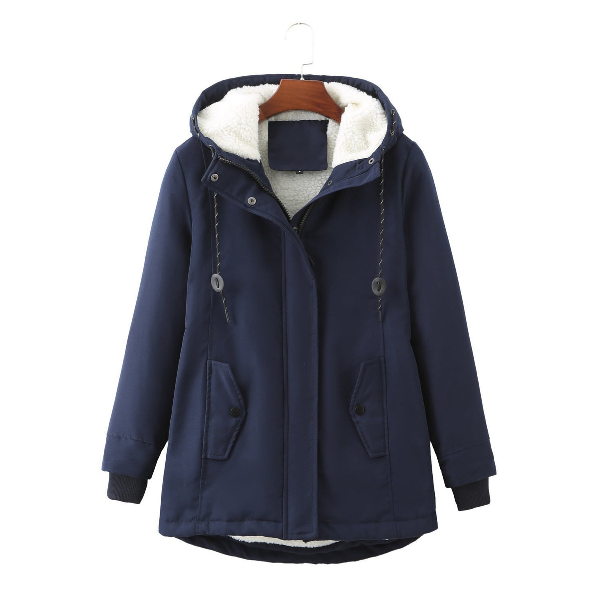 Garance | Parka imperméable à capuche pour femme, doublure sherpa chaude