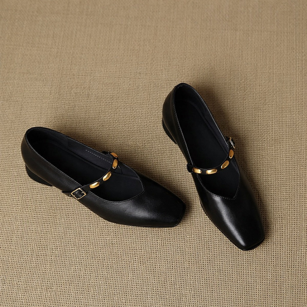 Armelle | Ballerines en cuir véritable