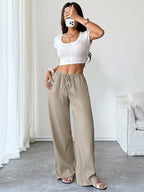 Bérengère | Pantalon de Lin Habillé