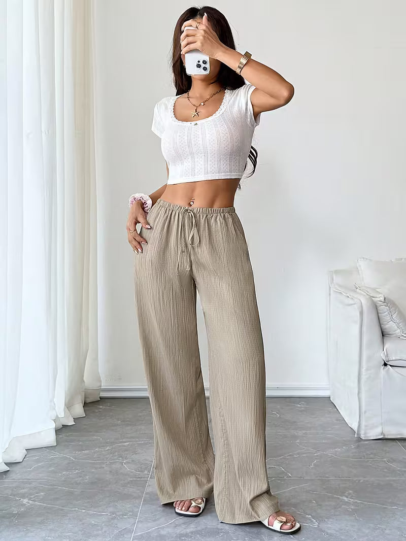 Bérengère | Pantalon de Lin Habillé