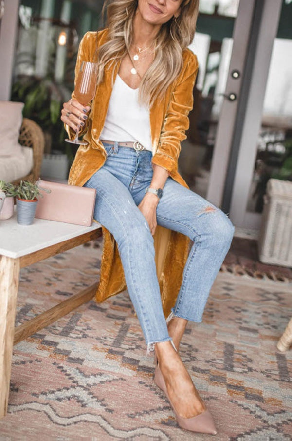 Mélina | Manteau kimono en velours