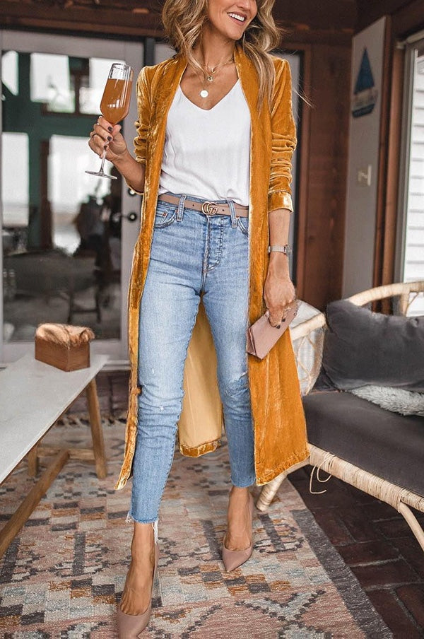 Mélina | Manteau kimono en velours