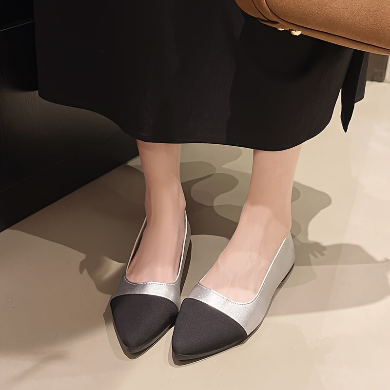 Danaé | Ballerines pointues bicolores