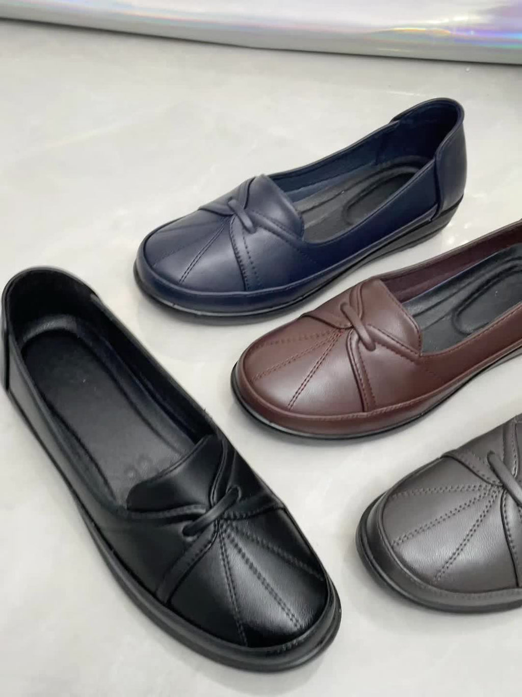 Blandine | Mocassins confort à détail nœud