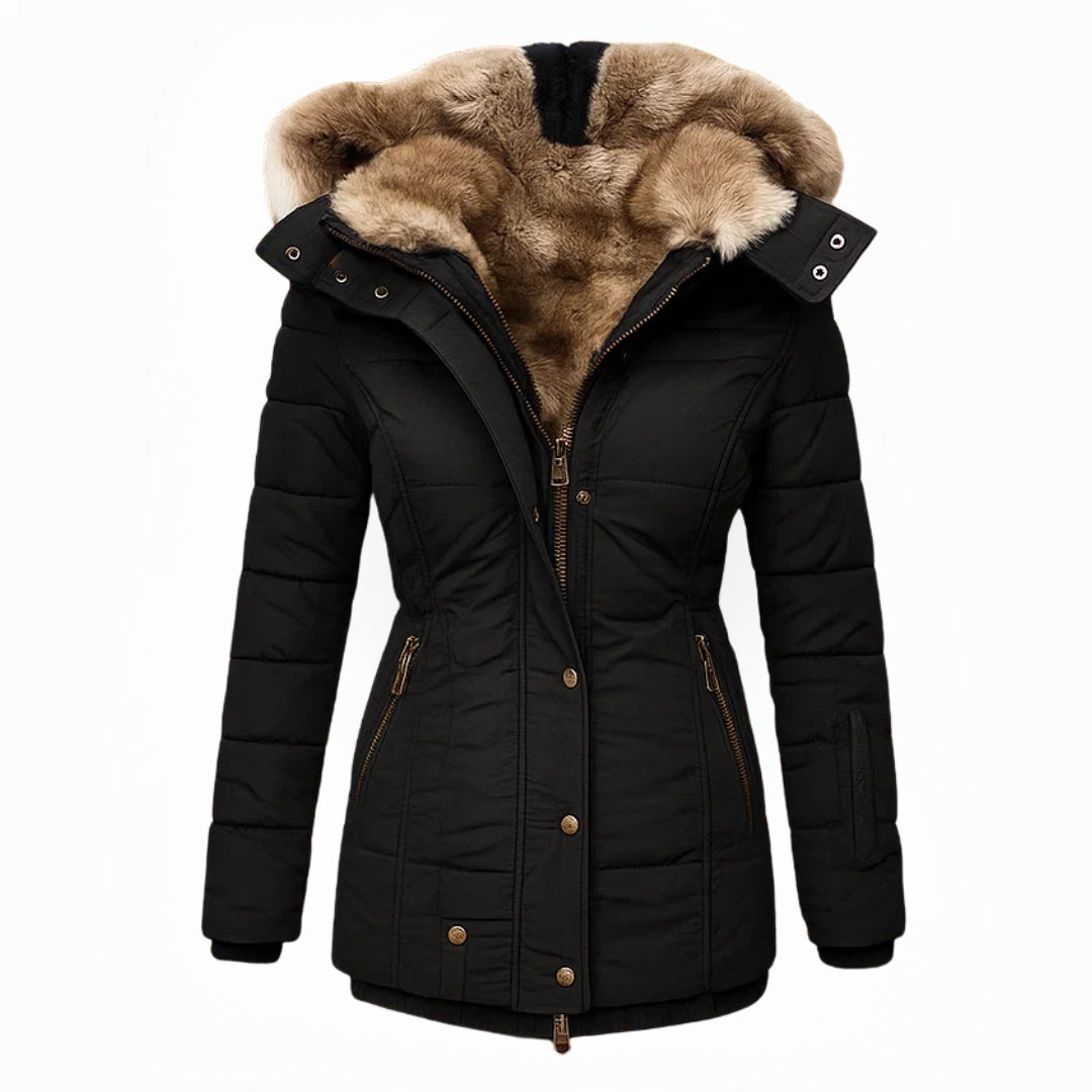 Anna™ | Manteau d’hiver chaud avec doublure effet fourrure