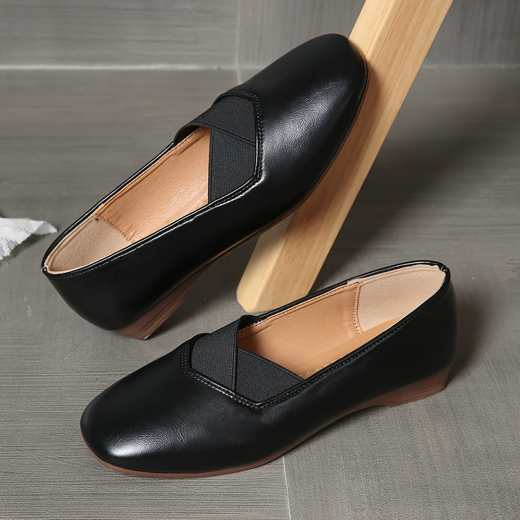 Claire | Ballerines à bout carré et brides croisées