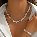 Delphine - Parure épi de blé avec cristaux