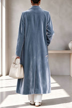 Perrine | Long manteau élégant en velours