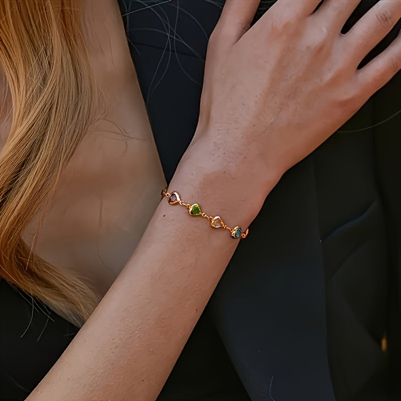 Anaïs - Bracelet unique en forme de cœur