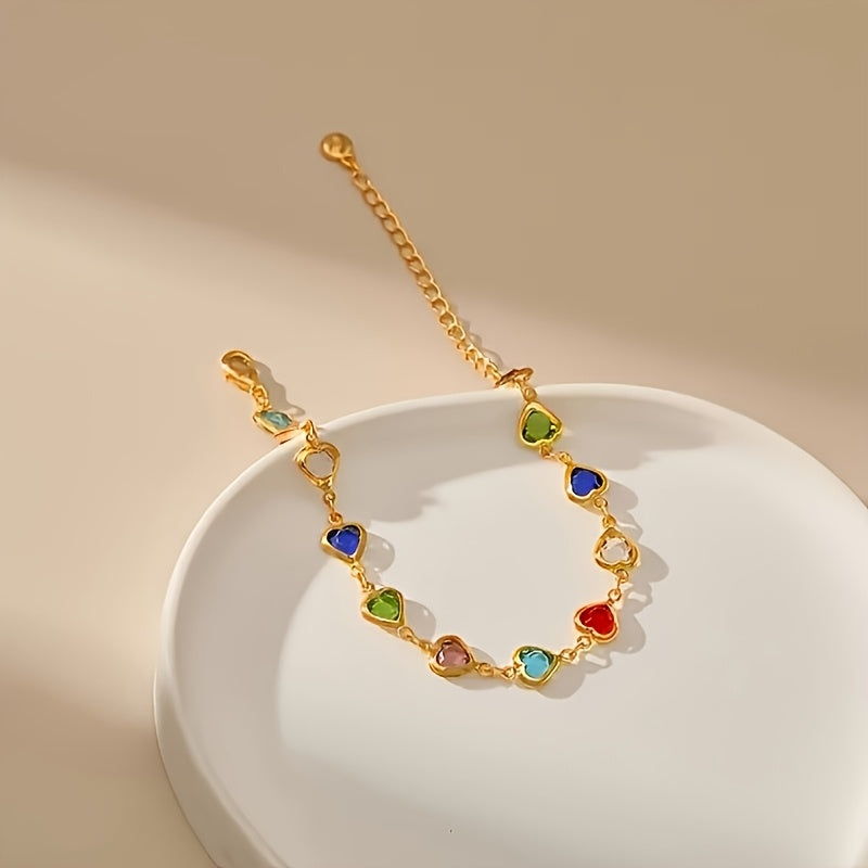 Anaïs - Bracelet unique en forme de cœur