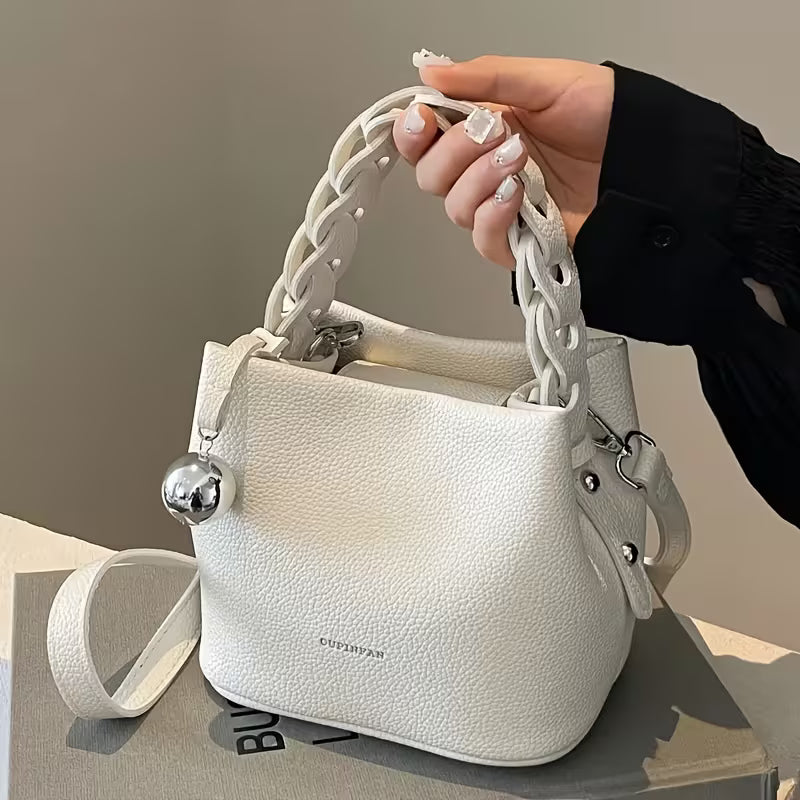 Sac en cuir blanc