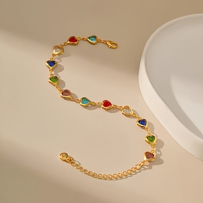 Anaïs - Bracelet unique en forme de cœur