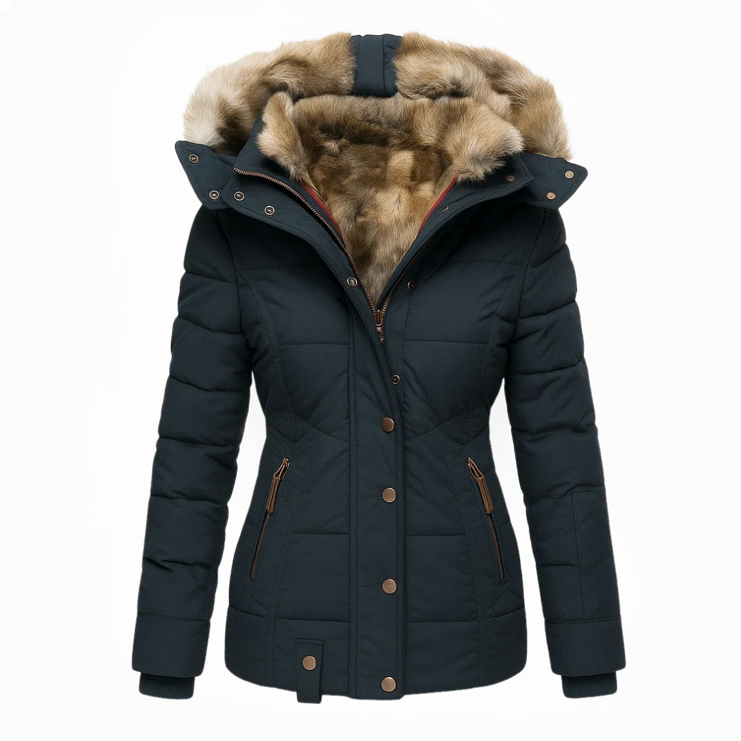 Anna™ | Manteau d’hiver chaud avec doublure effet fourrure