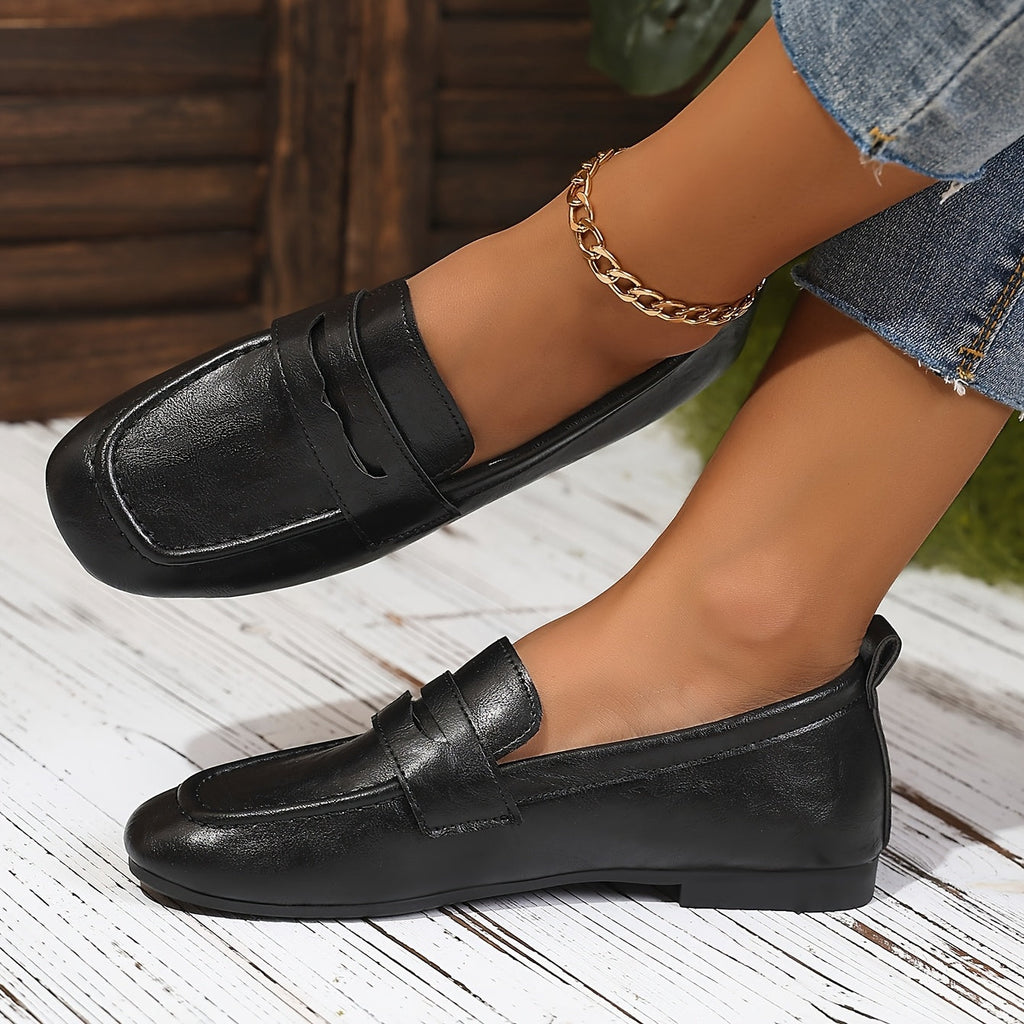 Constance | Mocassins penny à bout carré