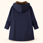 Évelyne | Manteau chaud à capuche, doublure sherpa douce