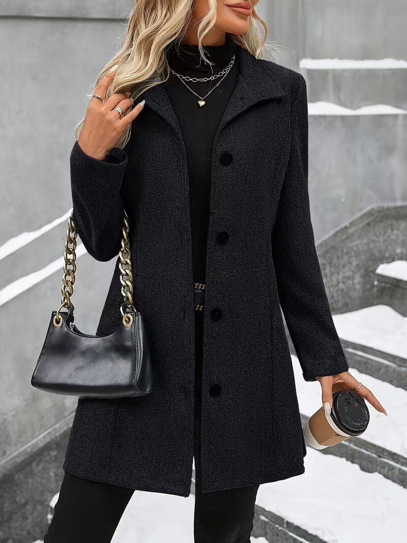 Éline™ | Manteau confortable à col montant