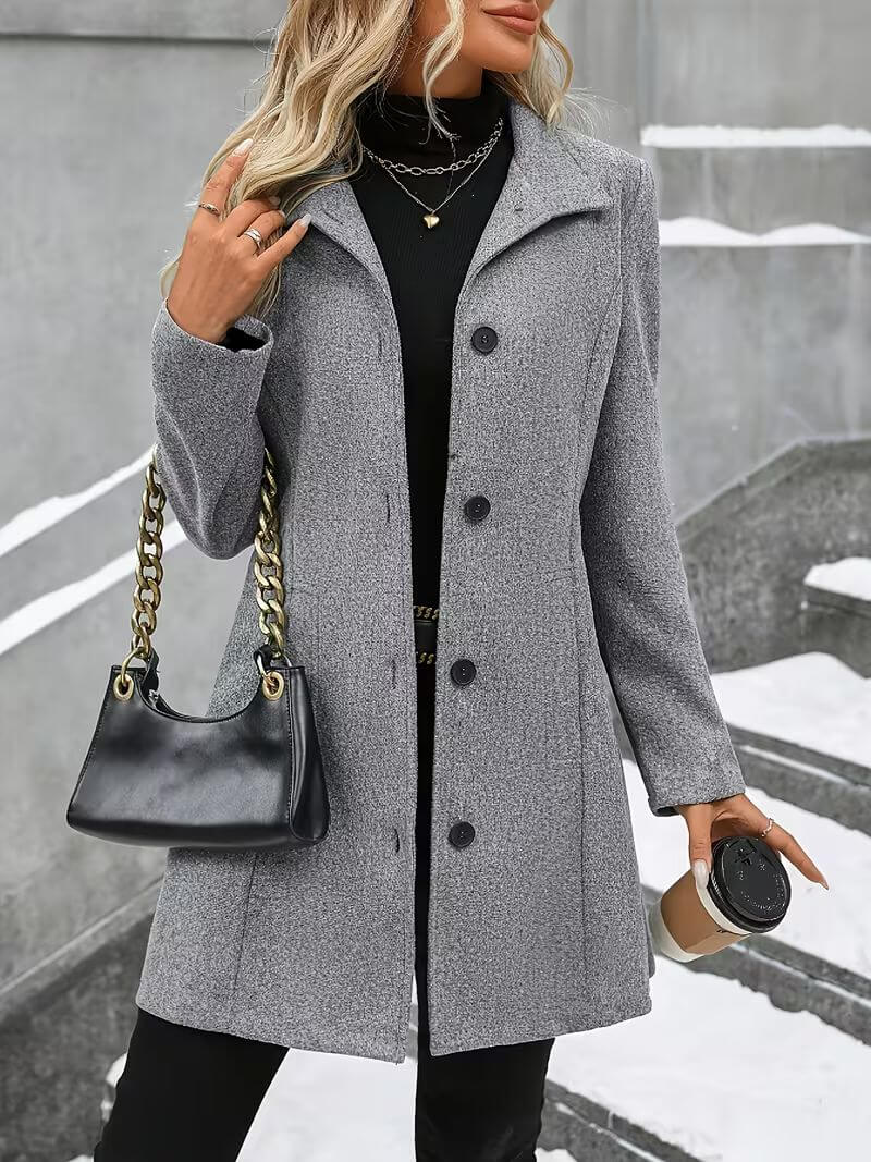 Éline™ | Manteau confortable à col montant