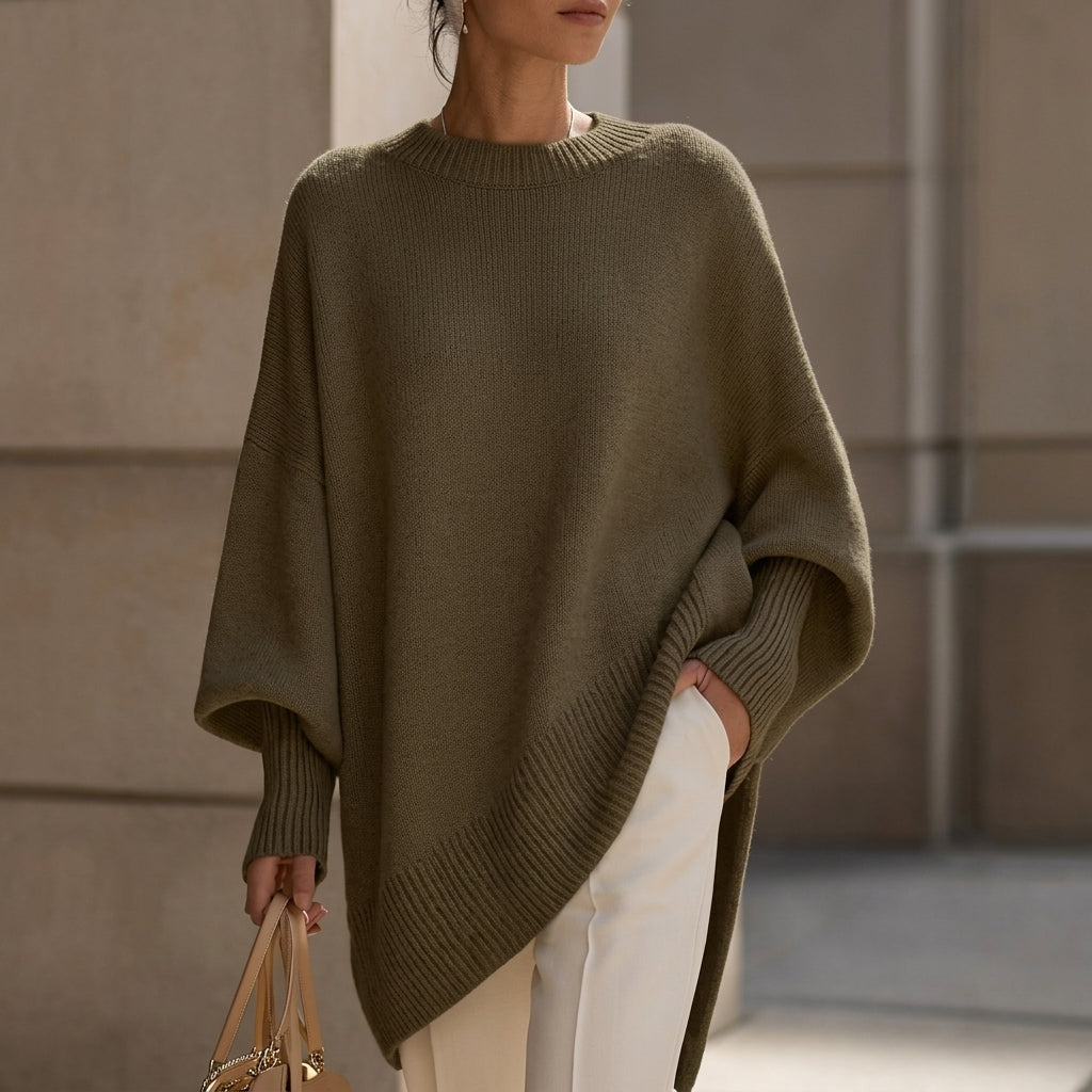 Georgette | Pull oversize en maille à col rond