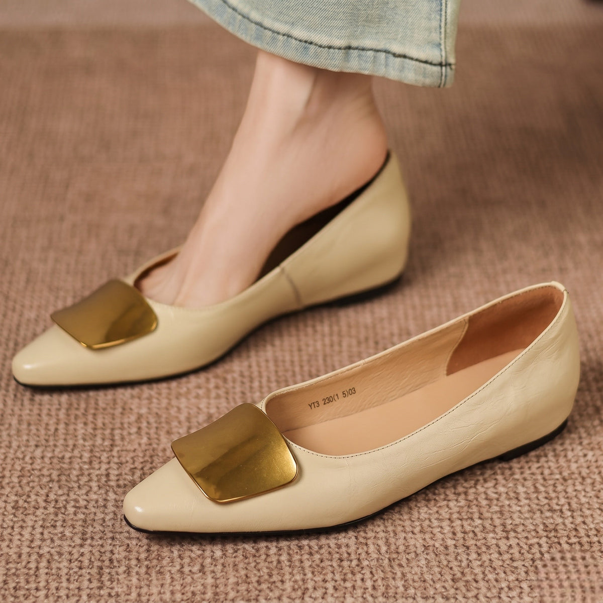 Honorine | Ballerines en cuir véritable