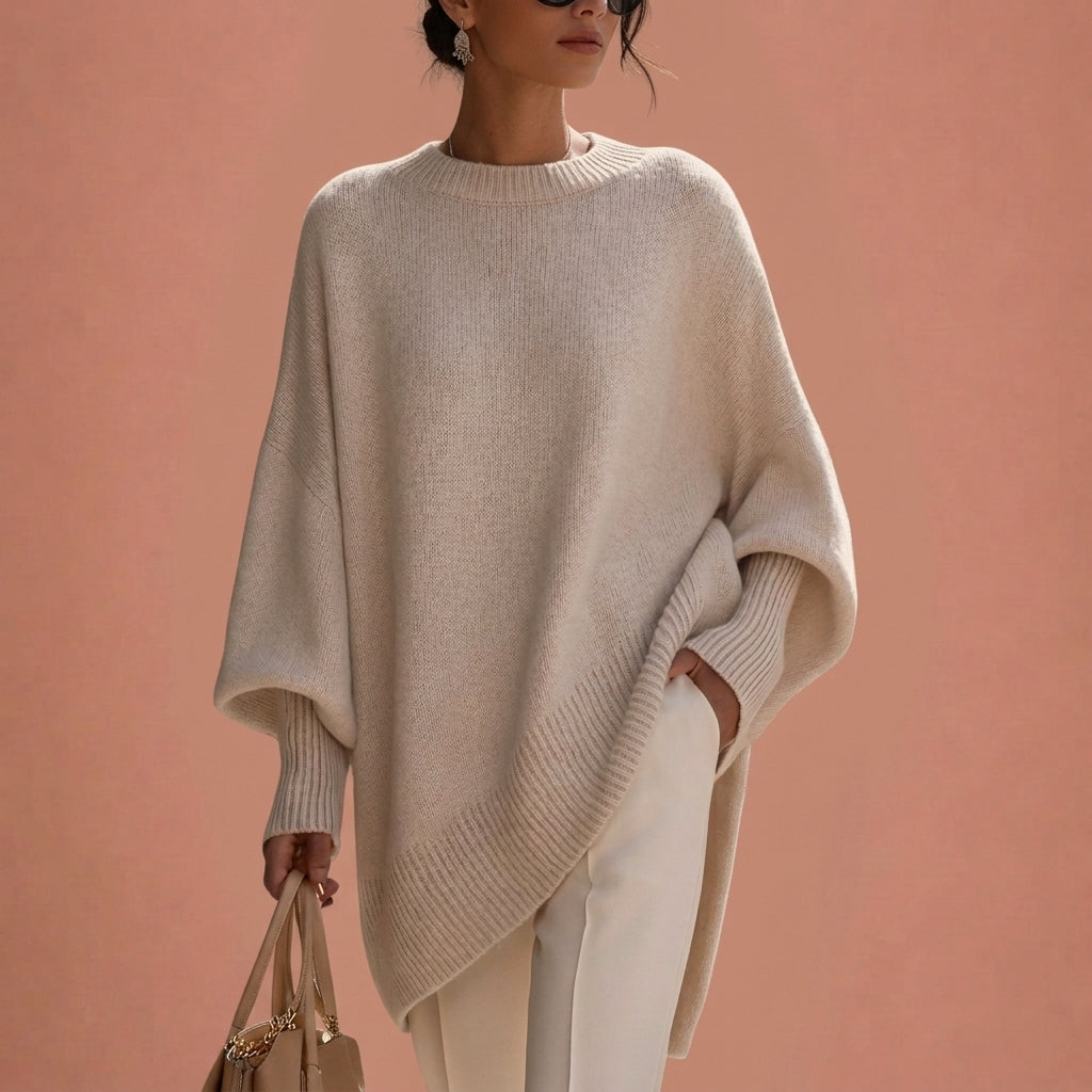 Georgette | Pull oversize en maille à col rond