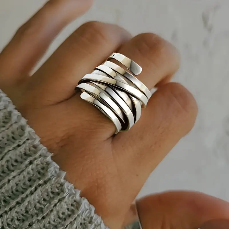 Hortense - Bague en argent vintage élégante