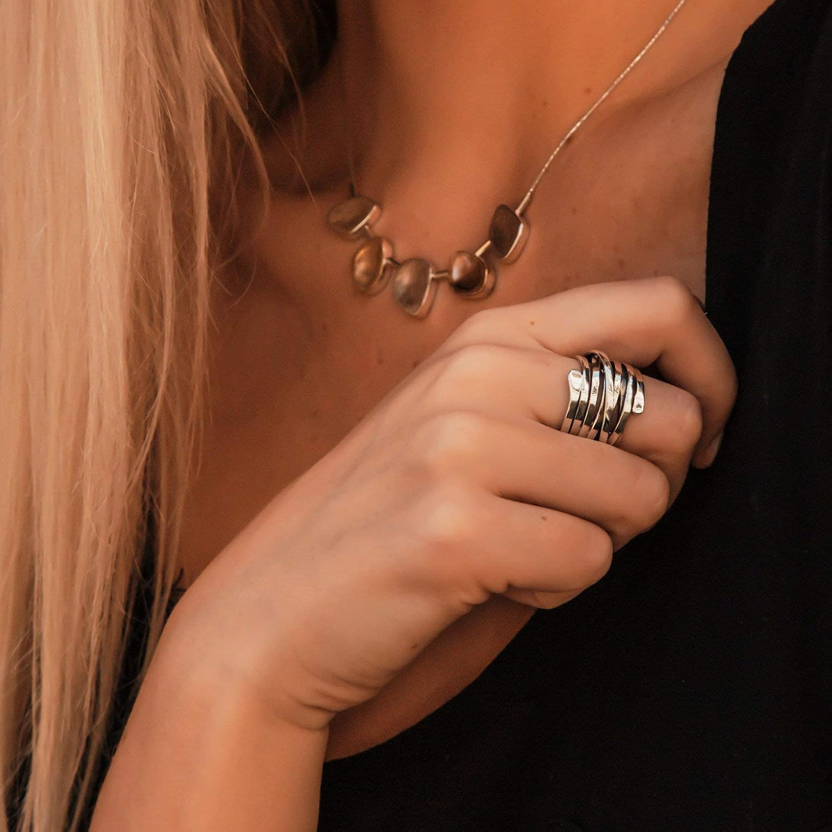 Hortense - Bague en argent vintage élégante