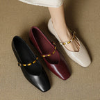 Armelle | Ballerines en cuir véritable