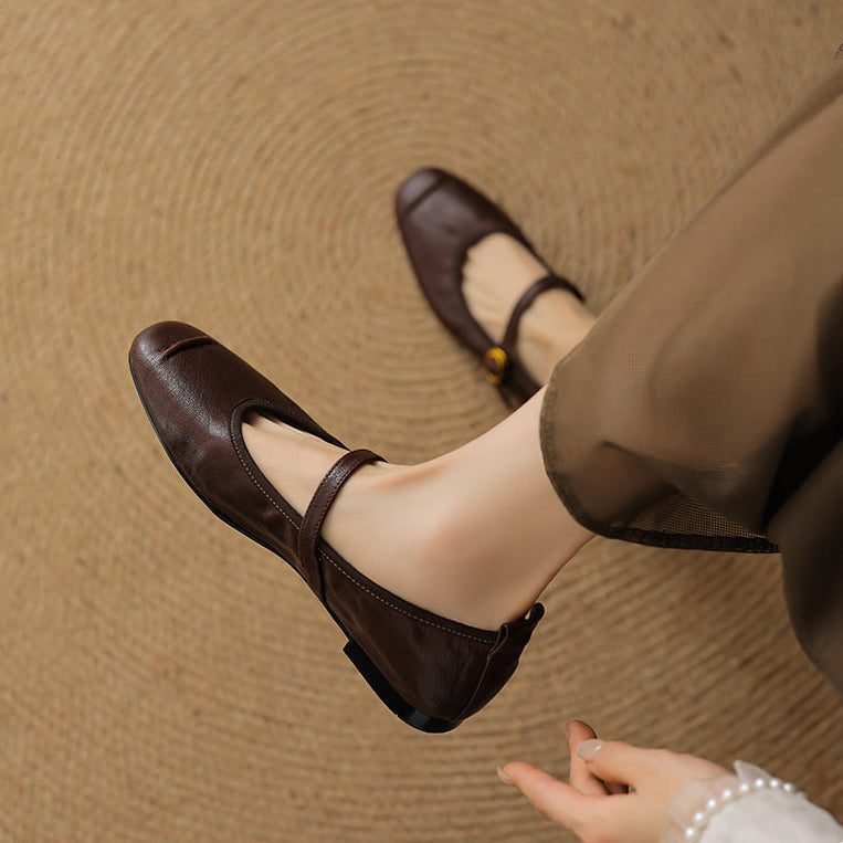 Gisèle | Ballerines en cuir