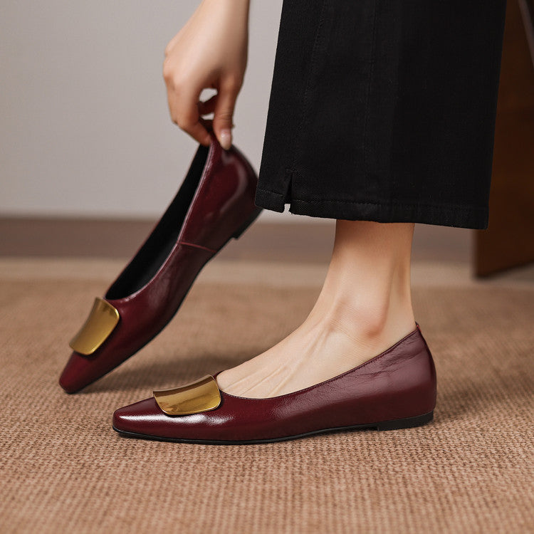 Honorine | Ballerines en cuir véritable