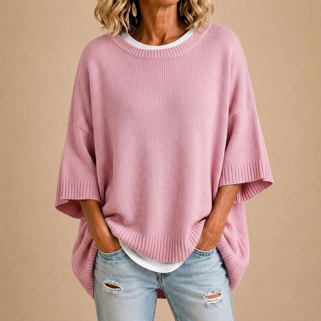 Stéphanie | Poncho en maille