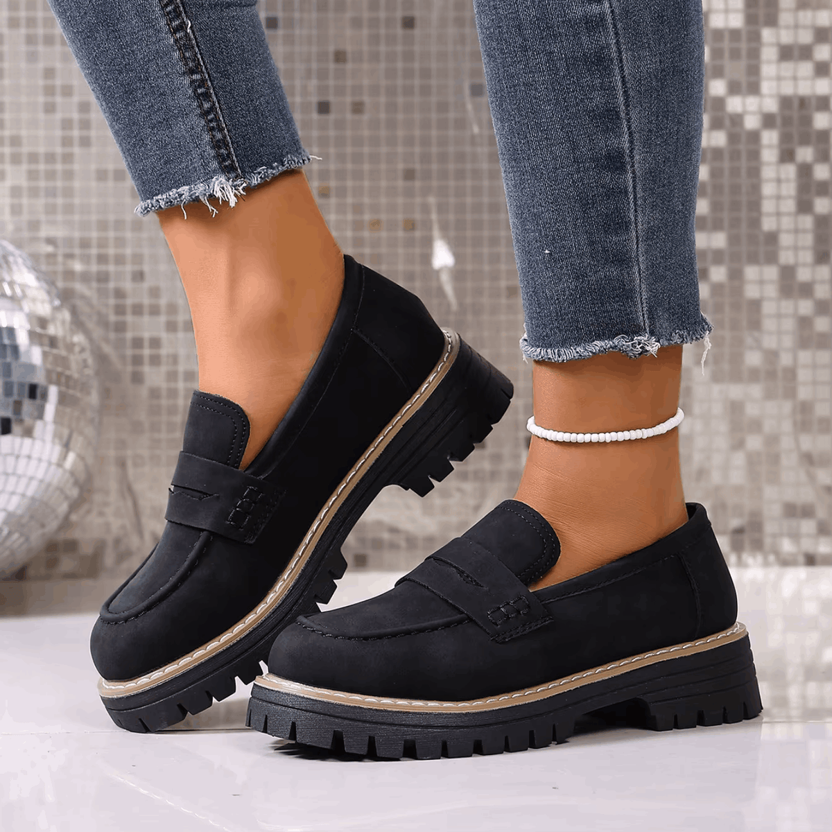 Colette | Mocassins à Plateau Style Collège