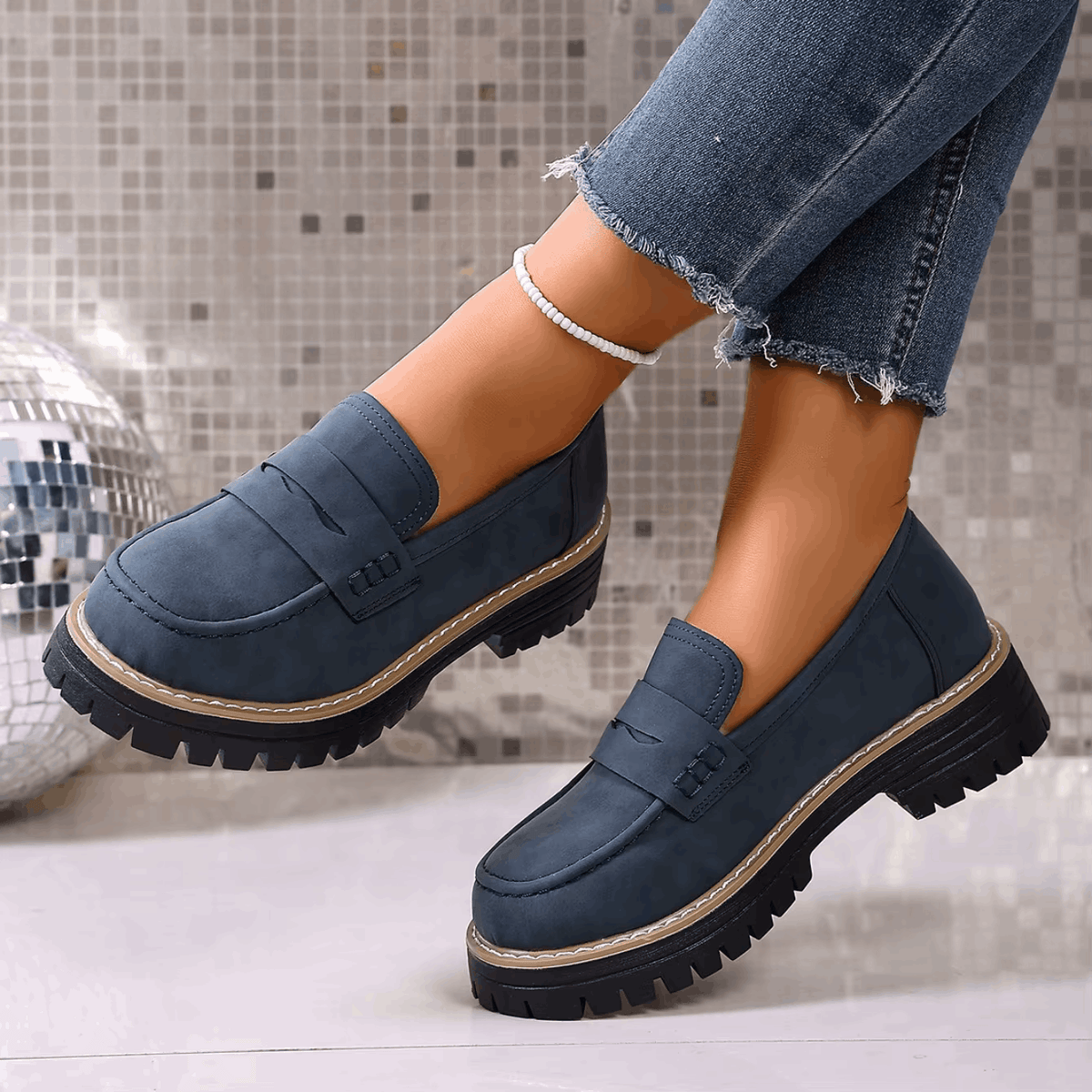 Colette | Mocassins à Plateau Style Collège