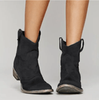 Yvette | Bottines western à surpiqûres et ligne sculpturale épurée