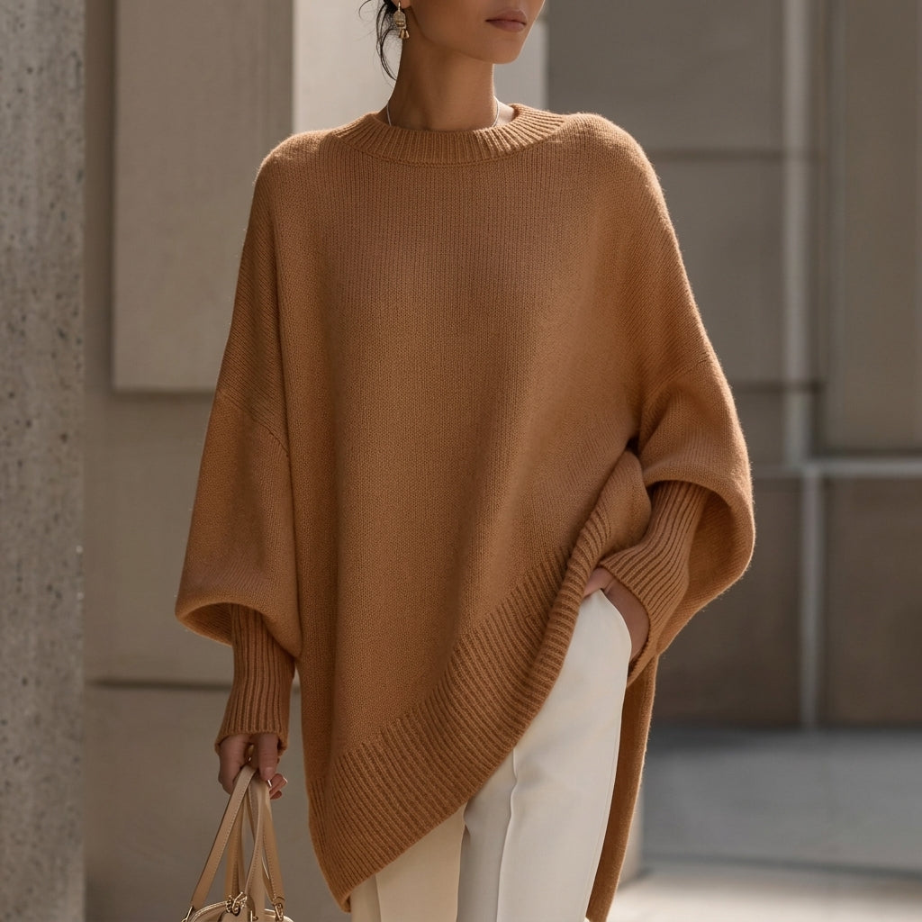 Georgette | Pull oversize en maille à col rond