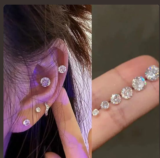 Léonie - Clips d'oreilles chic en or blanc