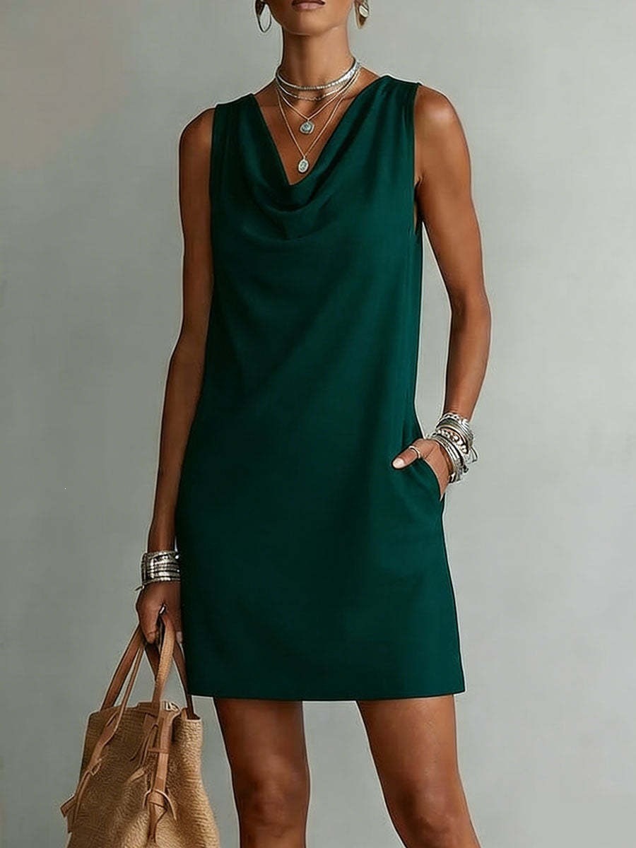 Lila | Robe élégante à encolure bénitier ajustée