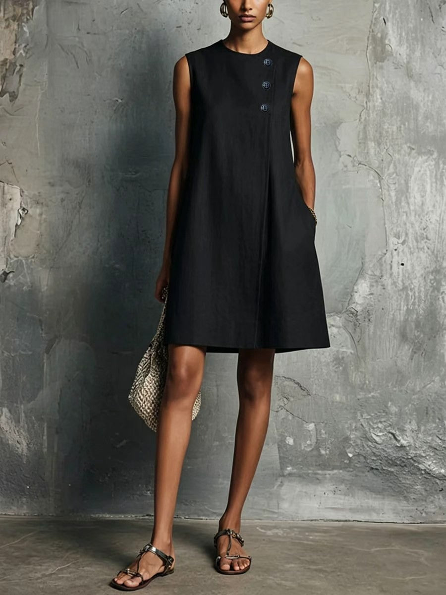 Esmée | Robe chemise classique boutonnée sur le devant