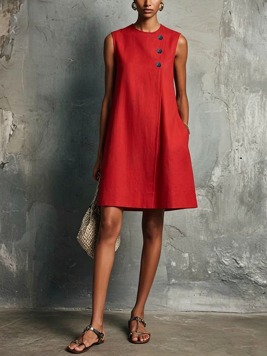 Esmée | Robe chemise classique boutonnée sur le devant