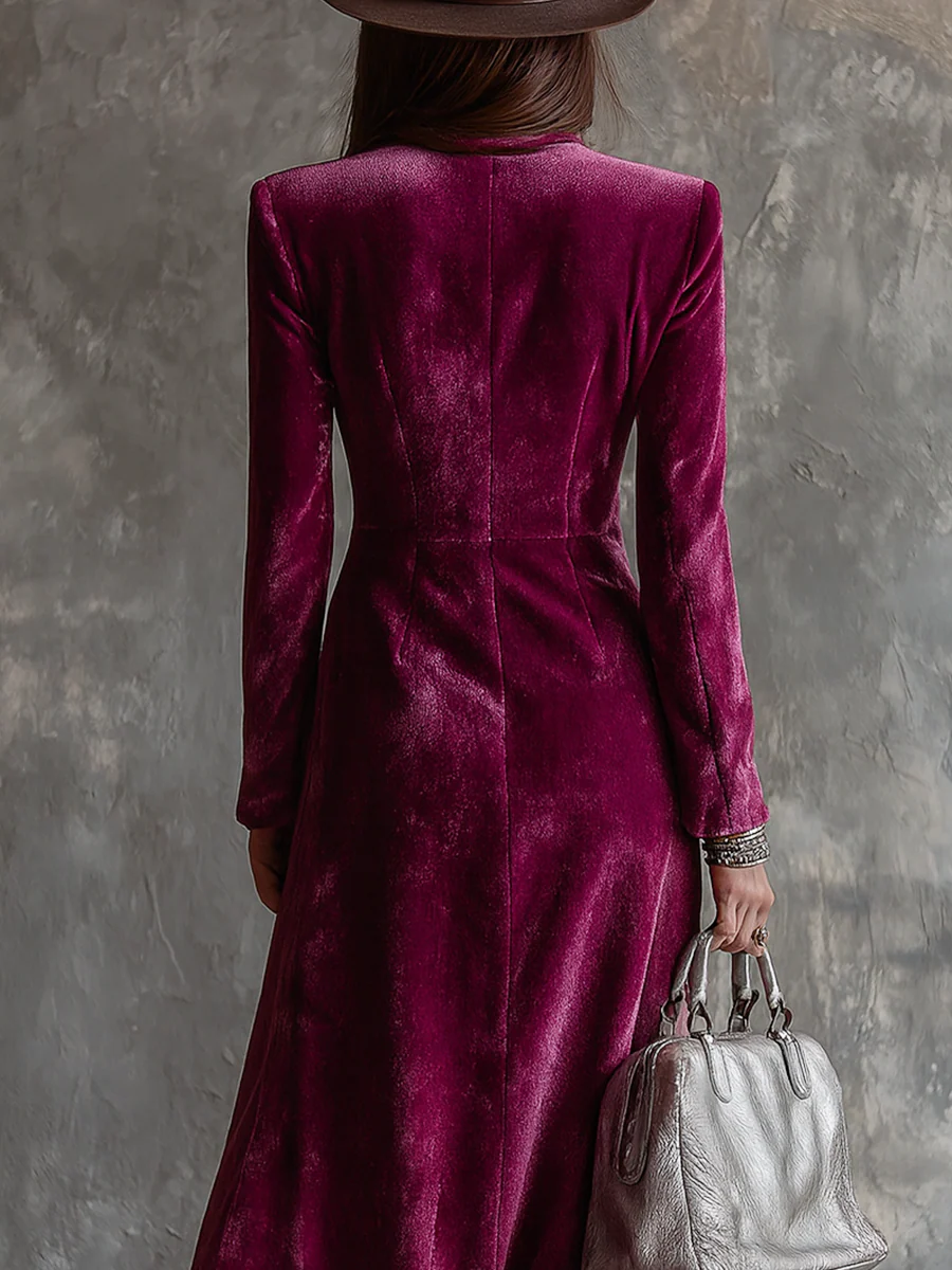 Victoire | Robe blazer en velours