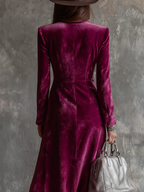 Victoire | Robe blazer en velours