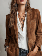 Ninon | Blazer vintage marron