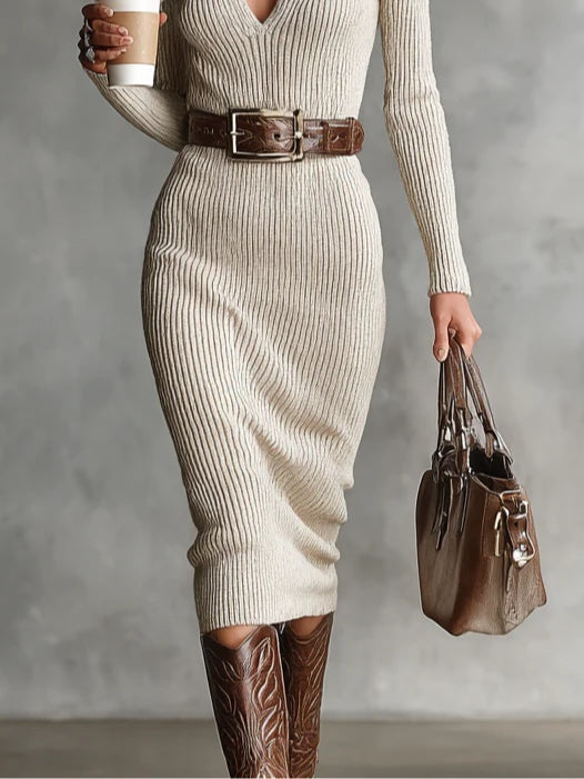 Amélie | Robe élégante en maille