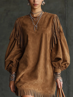 Zoé | Mini-robe en daim